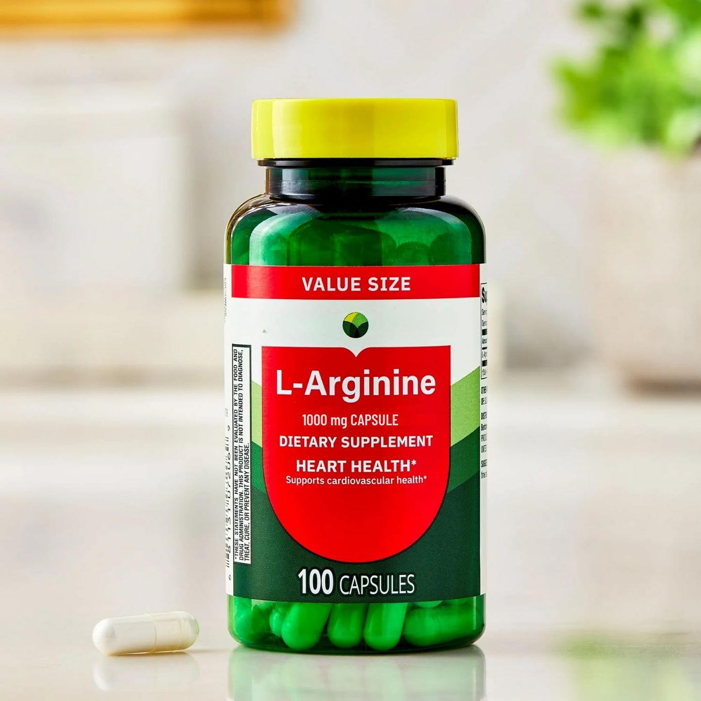 Generic L-Arginine 1000 Mg Capsules, 100 Capsules