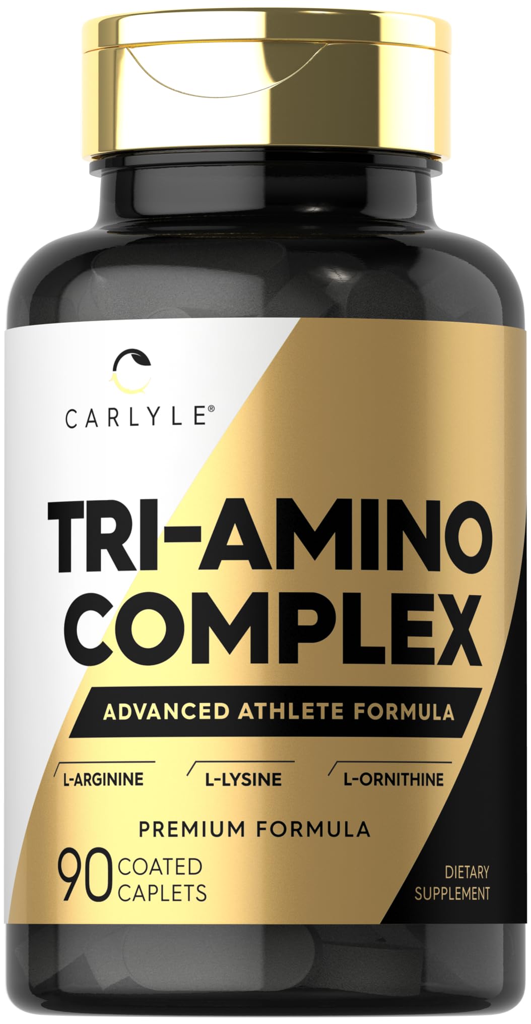 Carlyle Tri-Amino L-Arginine L-Ornithine L-Lysine Supplement 90 Caplets