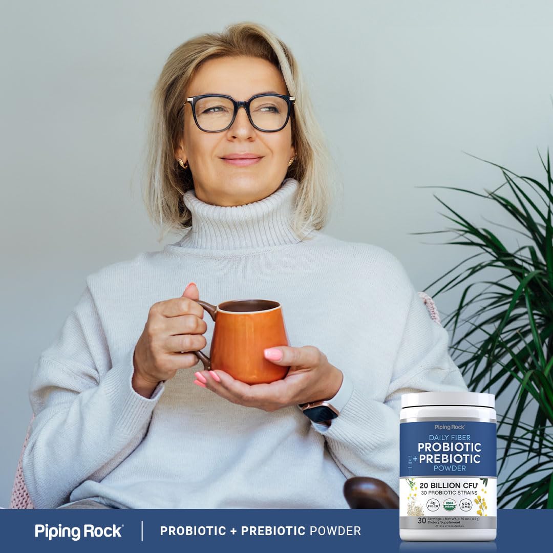 Piping Rock Probiotic and Prebiotic Powder (4.76 oz)