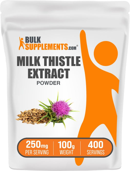 BulkSupplements Milk Thistle Extract Powder, 3.53 oz