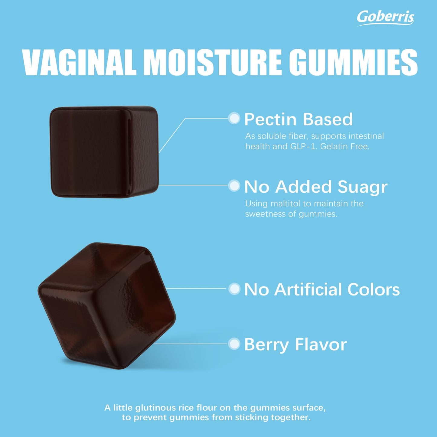 Goberris Vaginal Moisture Gummy 90 Count