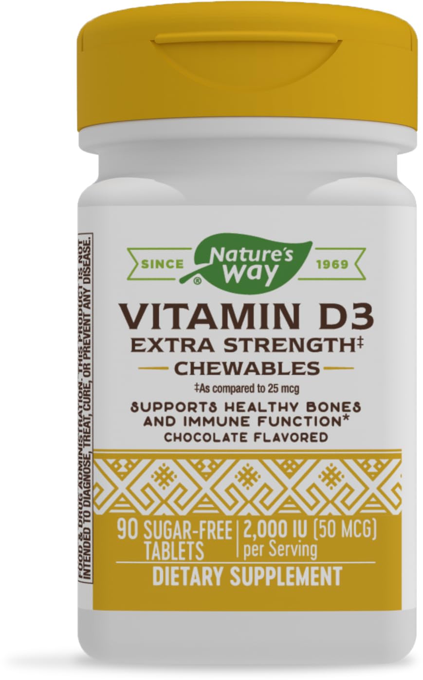 Nature's Way Vitamin D3 Extra Strength Tablets 90