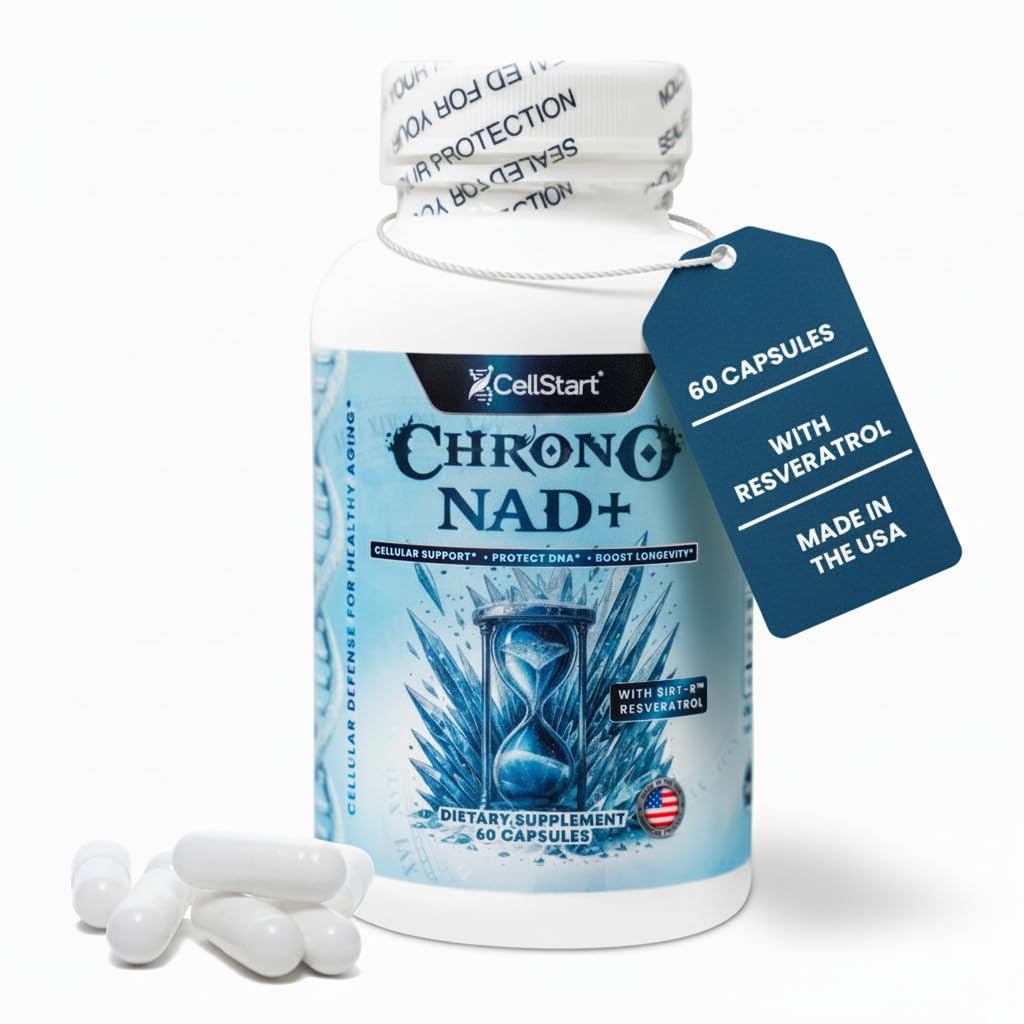 CellStart NAD+ Resveratrol Supplement Capsule, 60 Count