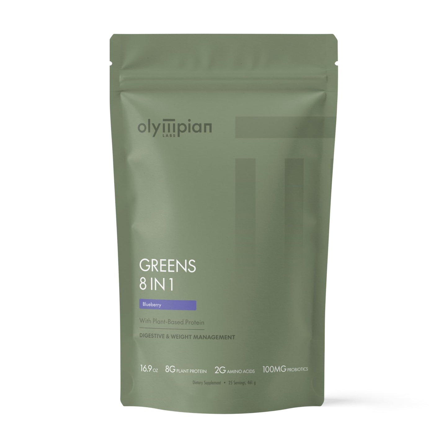 Olympian Labs Ultimate Greens Protein 8 in 1 Plant Protein Powder, 1.37 Pound