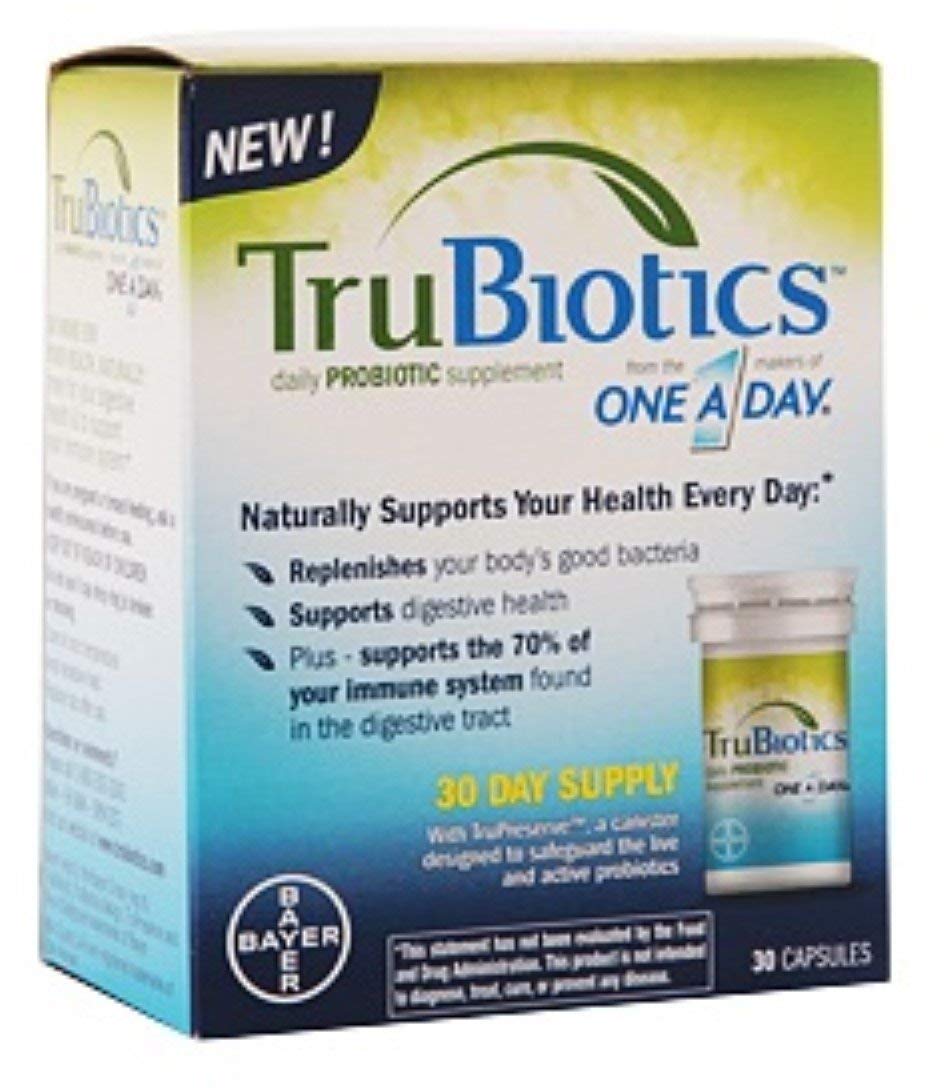 ONE A DAY TruBiotics Daily Probiotic Capsules, 60 Count