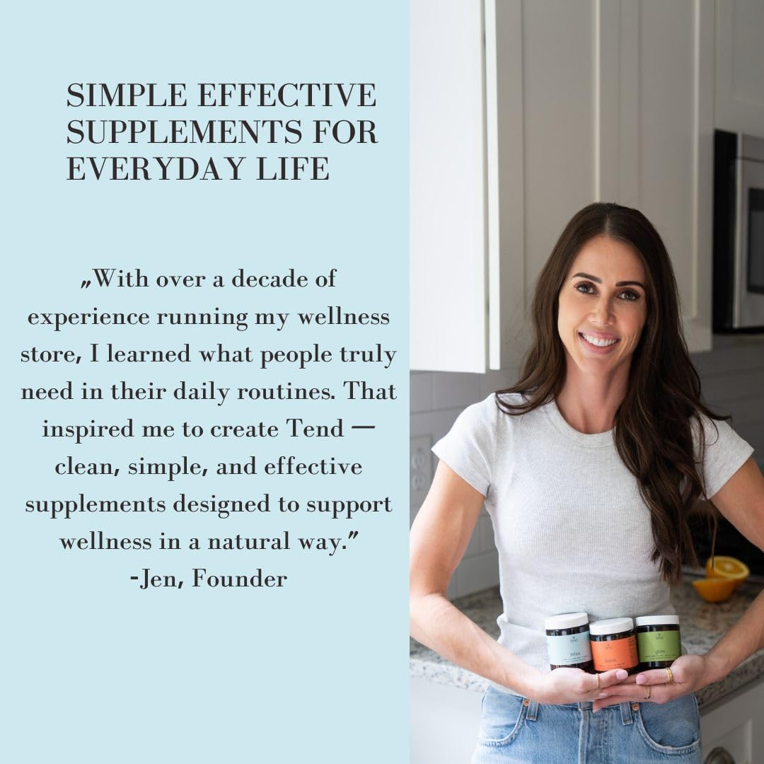 Tend Supplements Glow Hair, Skin & Nails Supplement, 1 Capsule