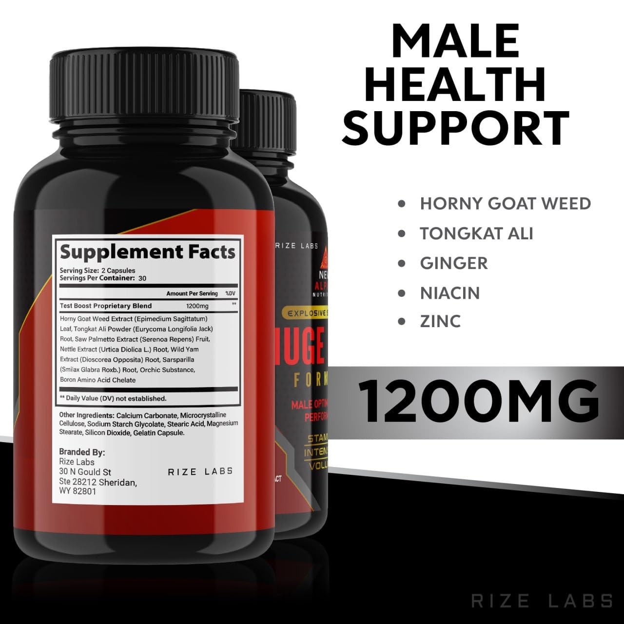 rize labs Huge Load Formula for Men Capsules 120 Capsules