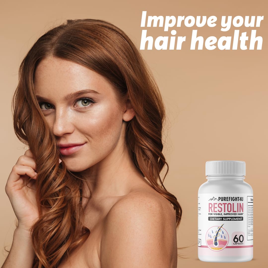 PureFight4U Restolin Hair Support Supplement 60 Capsules