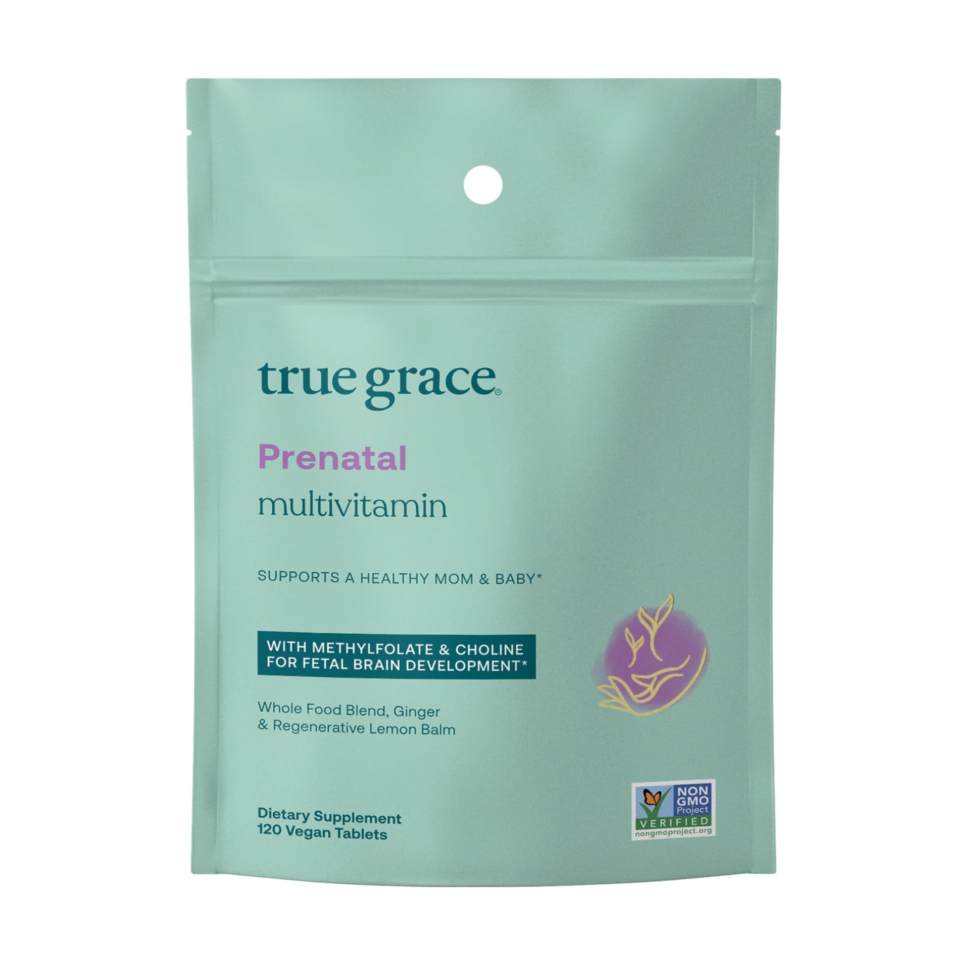 True Grace Prenatal Multivitamin Vegan Tablets, 120 Tablets