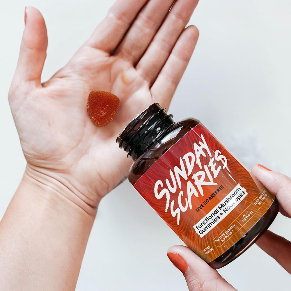Sunday Scaries 4-in-1 Functional Mushroom Gummies, 30 Gummies