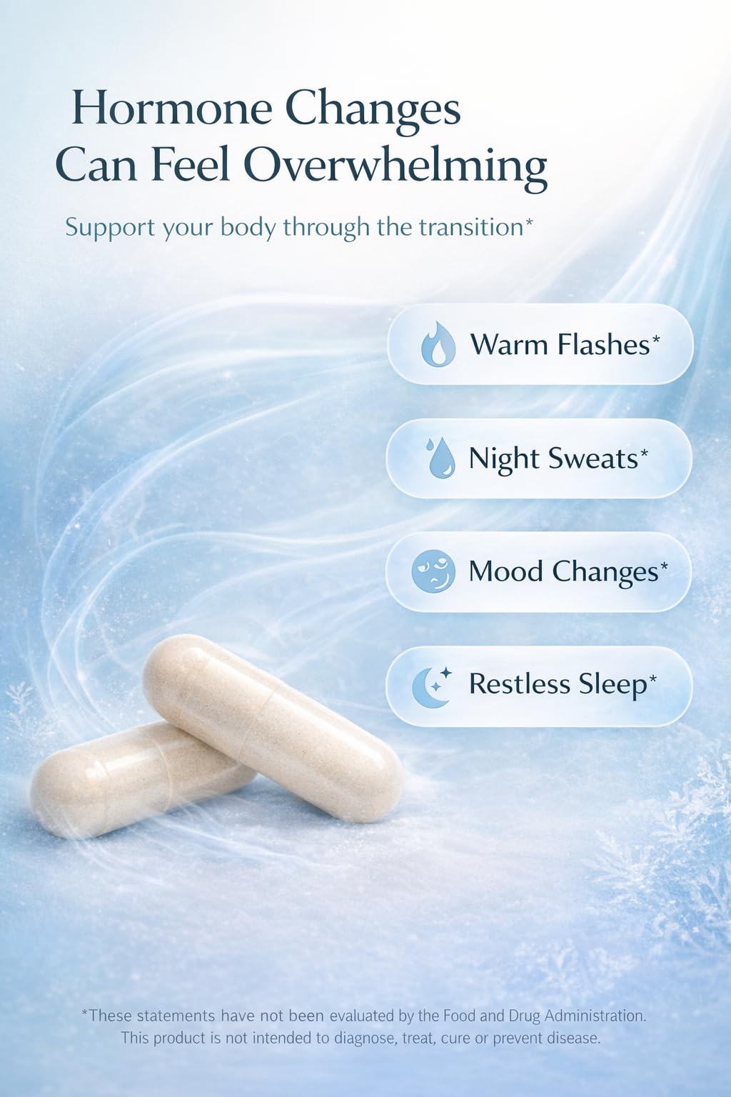 CoolHer Menopause Support for Women – Hot Flash & Night Sweat Relief – Black Cohosh Supplement – Non-GMO, Gluten-Free, 30 Capsules
