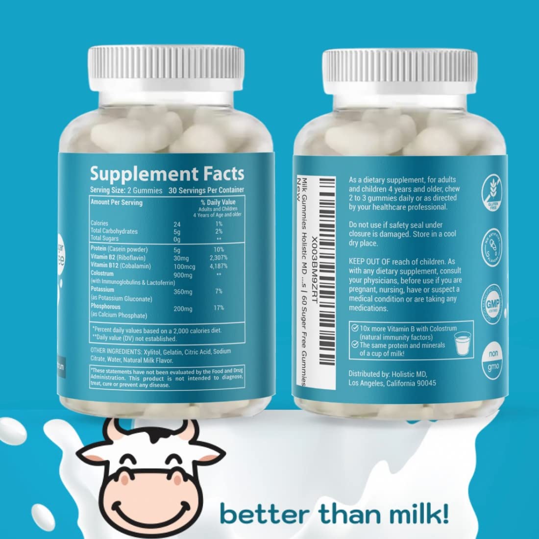 Holistic MD Colostrum Gummies 60 Count