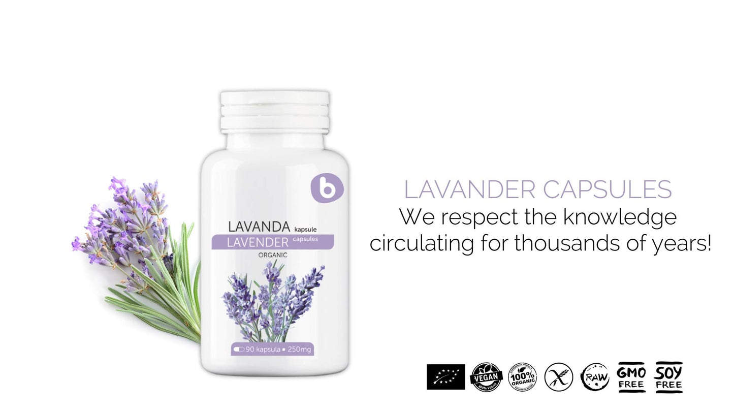b Organic Lavender Capsules 90 Count