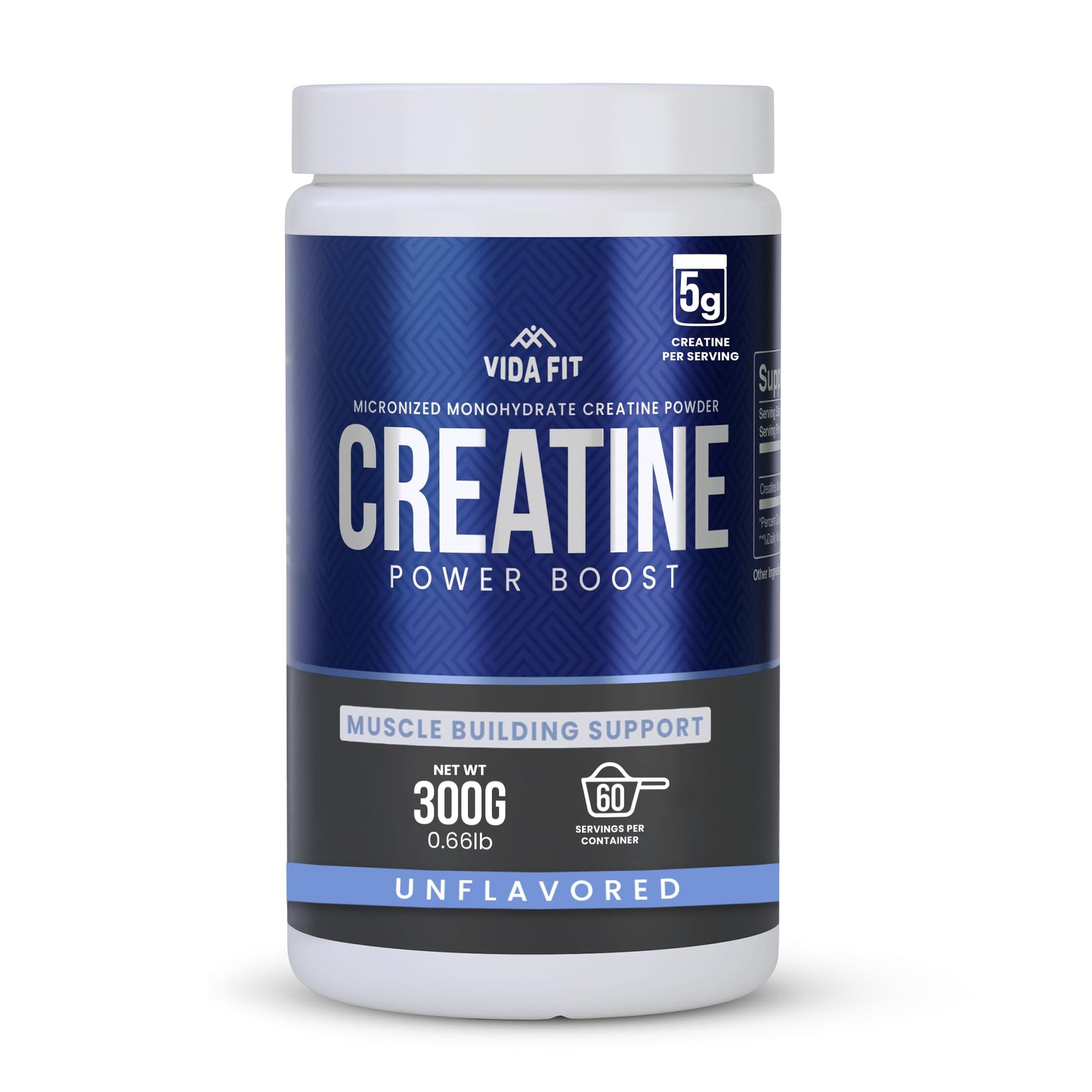Vida Fit Micronized Creatine Monohydrate Powder 10.58 Ounce
