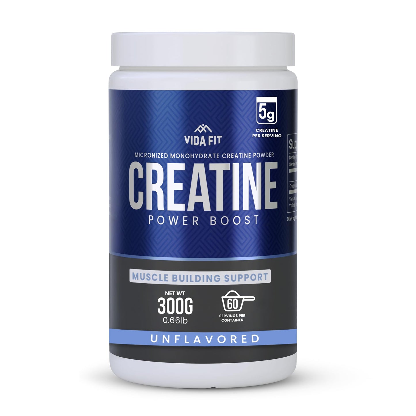 Vida Fit Creatine Monohydrate Micronized Powder 30 Servings (150g) & 60 Servings (300g)