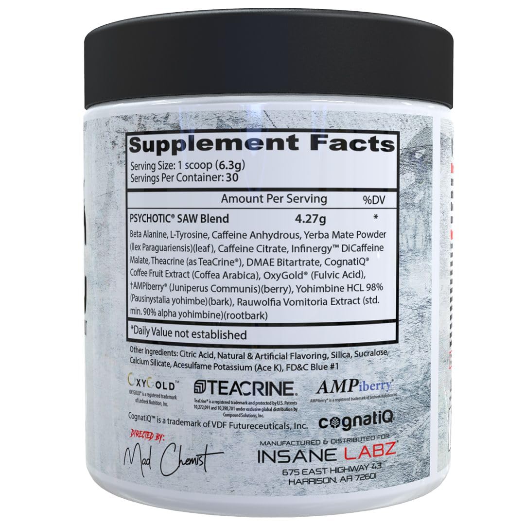 Insane Labz Psychotic Saw Powder, 6.6