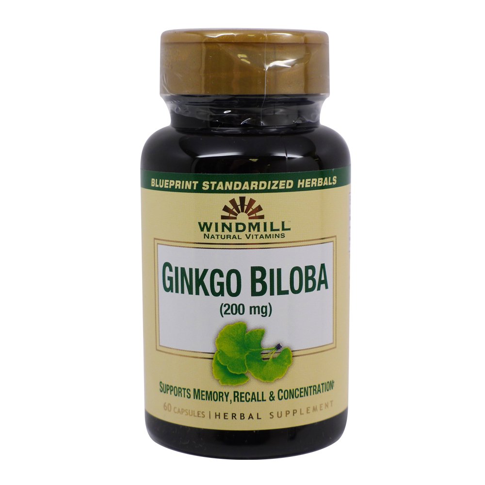 Windmill Ginkgo Biloba 200mg Capsules, 60 Count