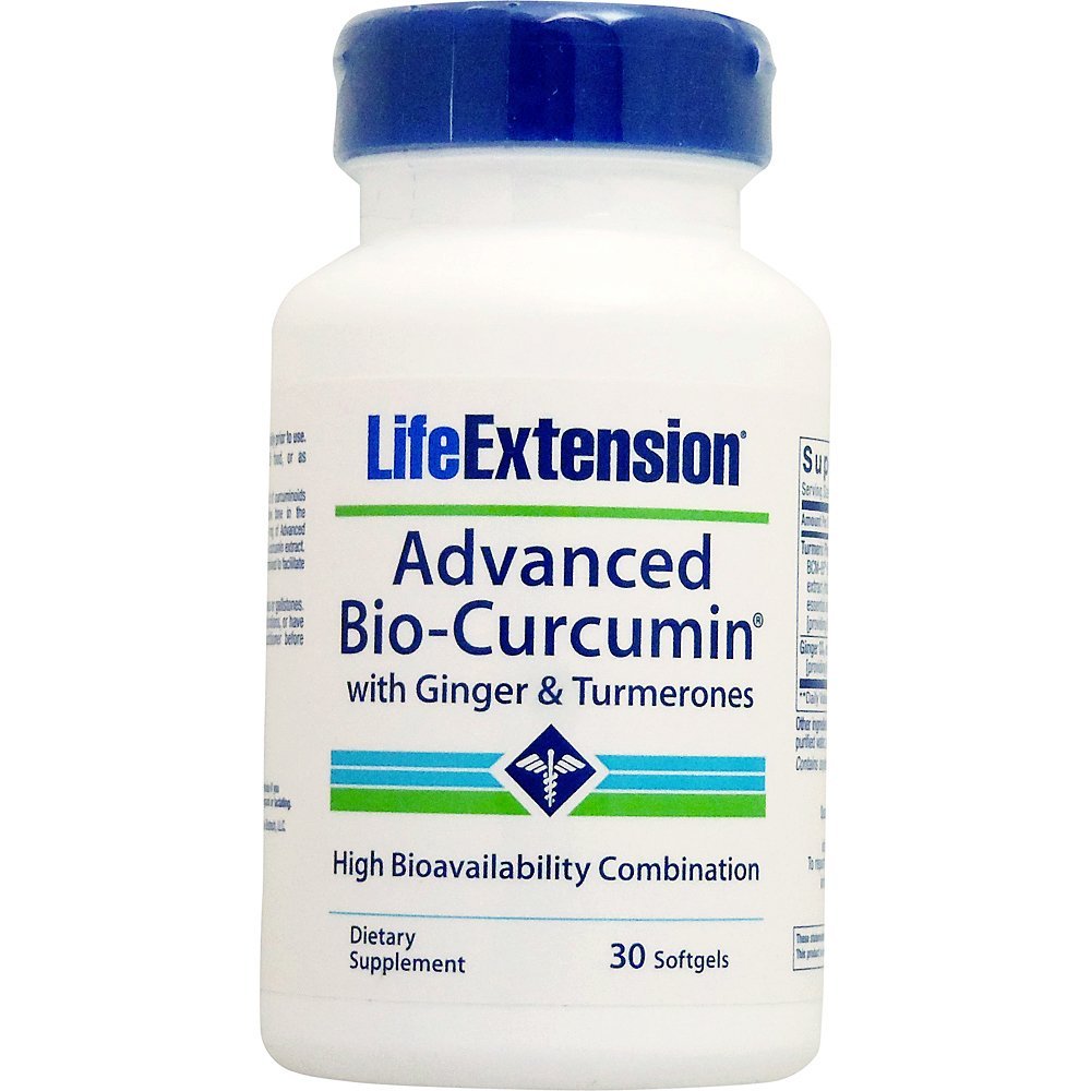 Life Extension Advanced Bio-Curcumin with Ginger & Turmerones 30 Softgels