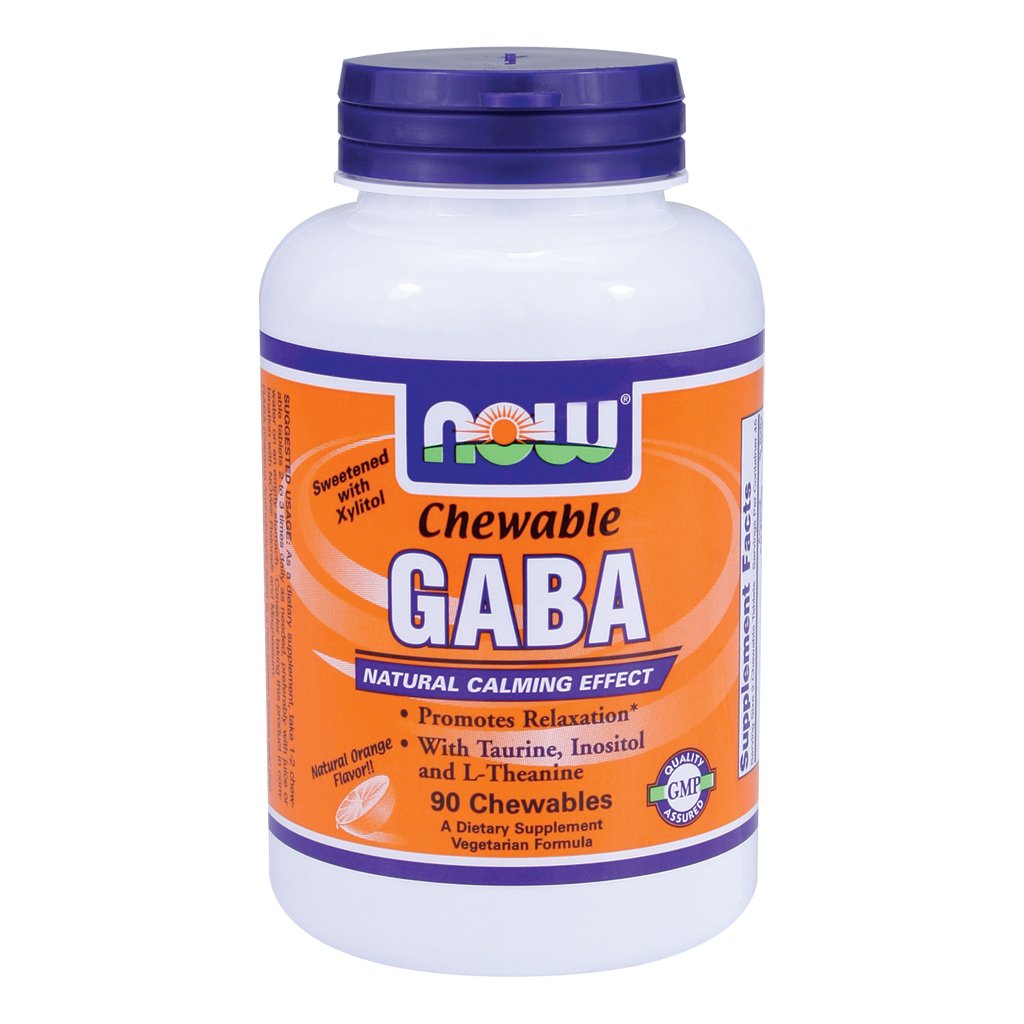 NOW Foods GABA Chewable 1 Count