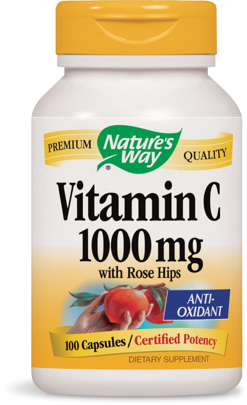 Nature's Way Vitamin C 1000 With Rose Hips Capsule, 1000 Capsules