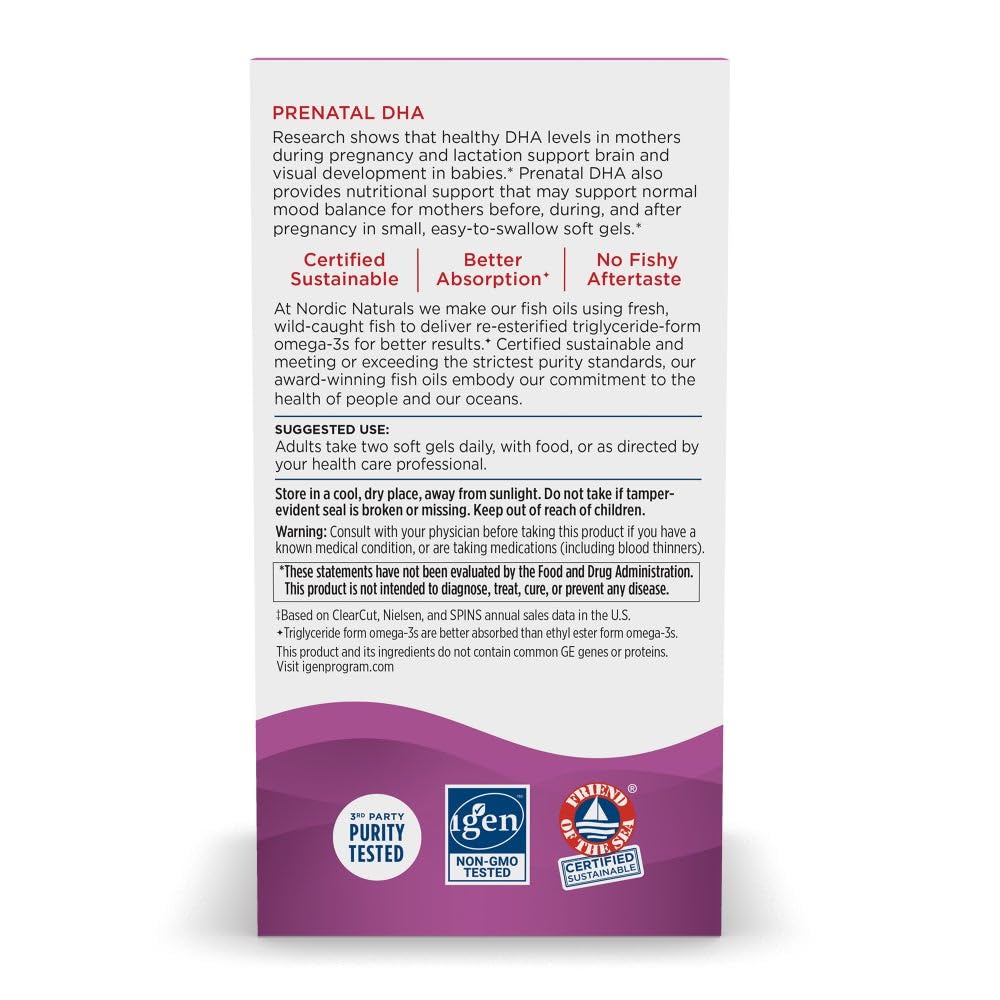 Nordic Naturals Prenatal DHA Softgels 120