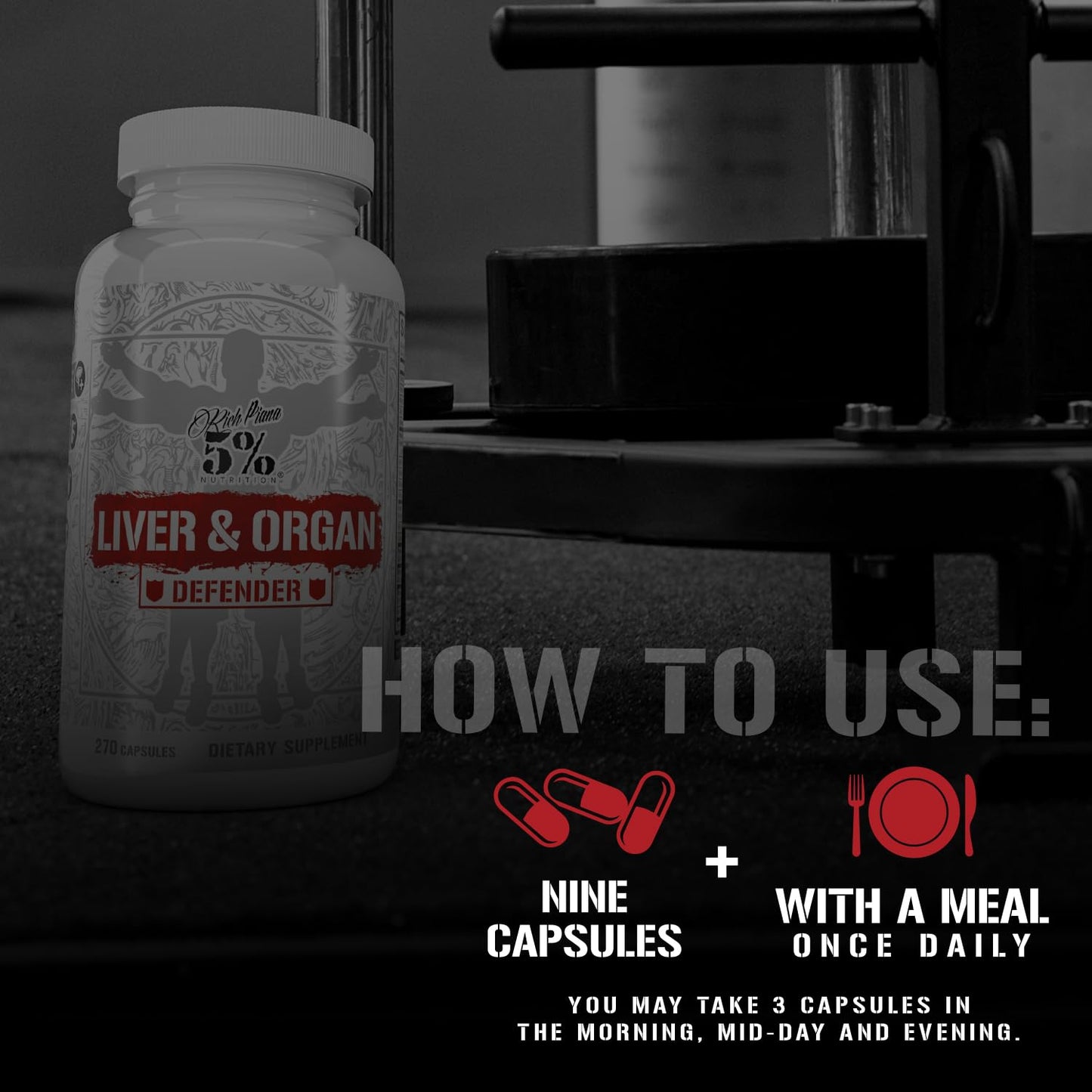 5% Nutrition Liver & Organ Defender Cycle Support Plus NAC Capsules 270