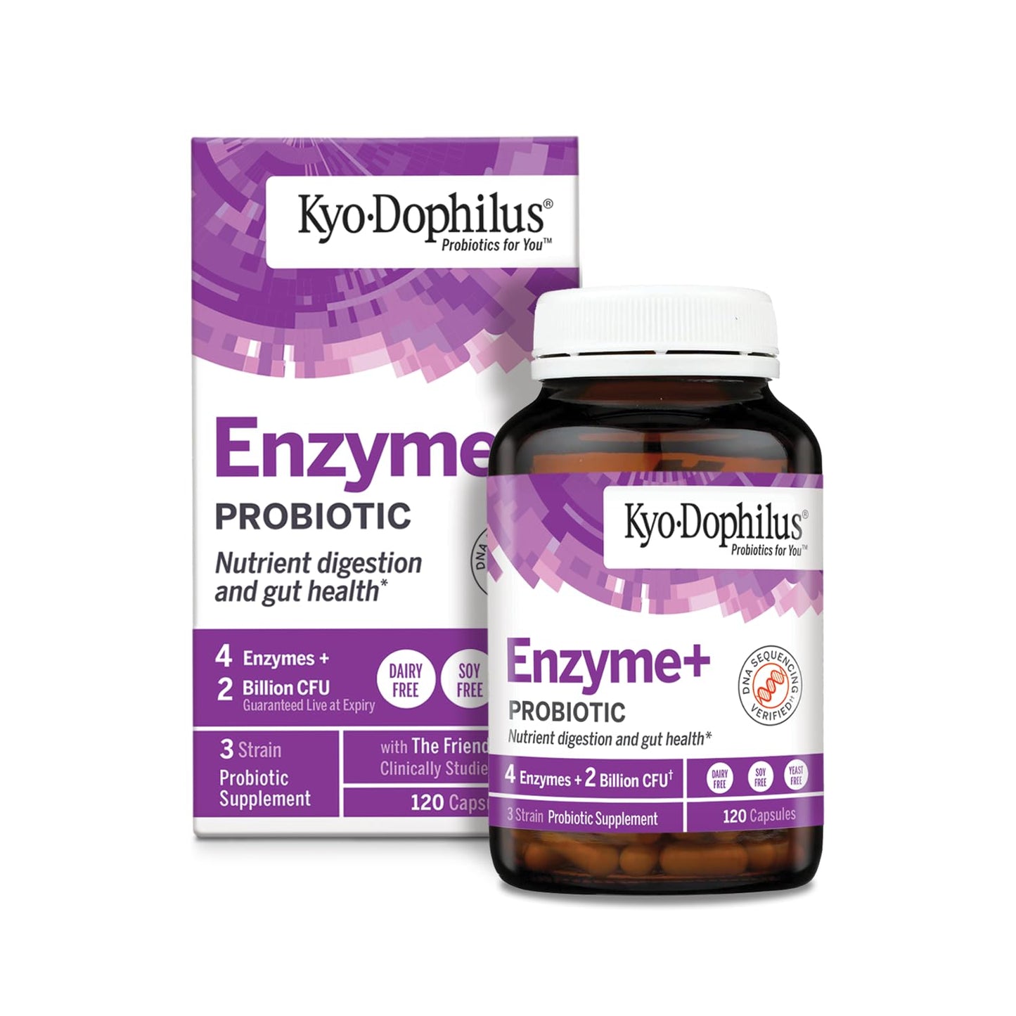 Kyolic Kyo-Dophilus Enzyme+ Probiotic, 120 Capsules