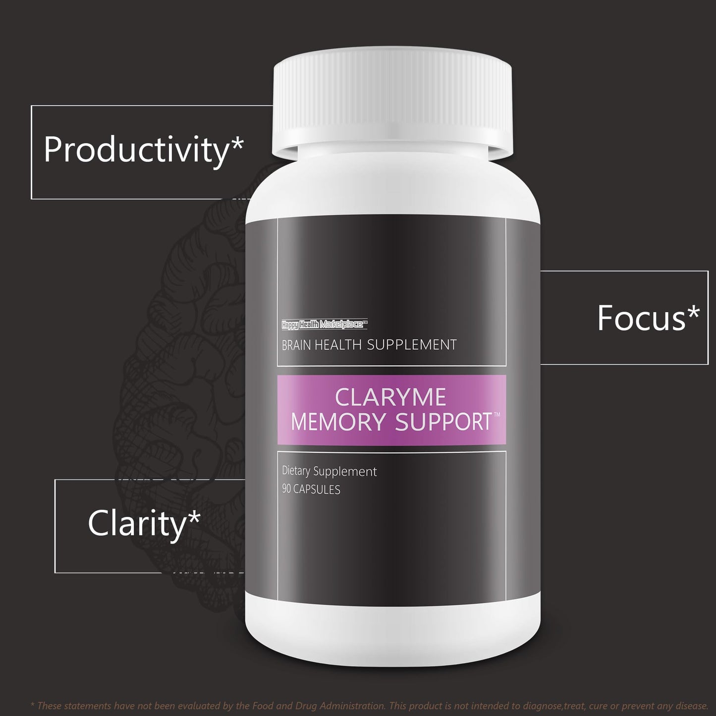 Happy Health Marketplace Claryme Memory Support Capsule 90 Count
