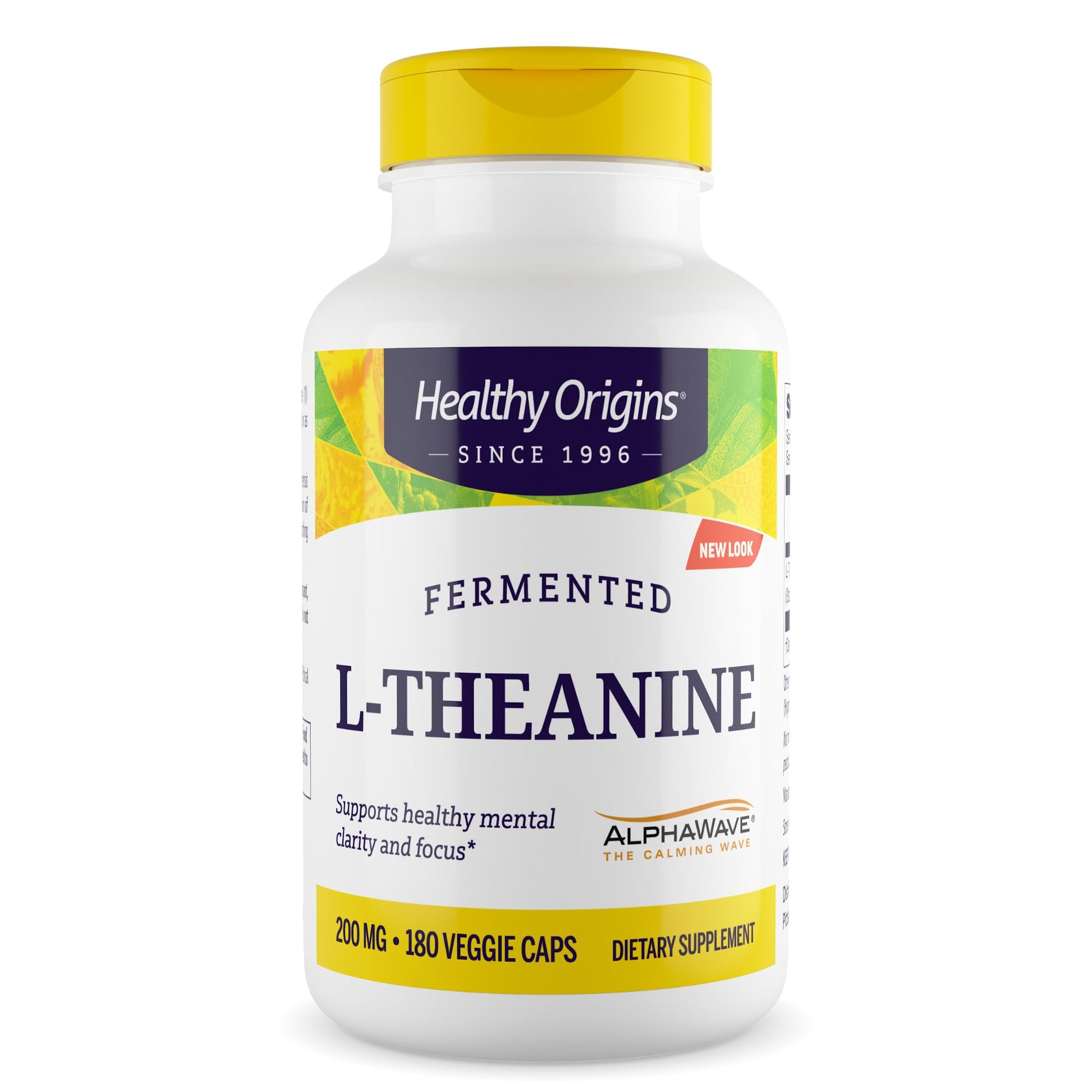 Healthy Origins L-Theanine 200 mg Capsule, 180 Count