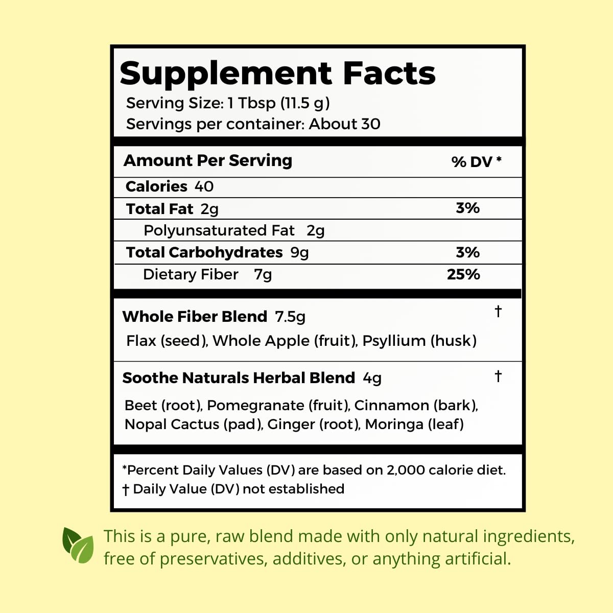 Stomach Soothe Soothe & Renew Fiber Supplement Powder, 12 oz