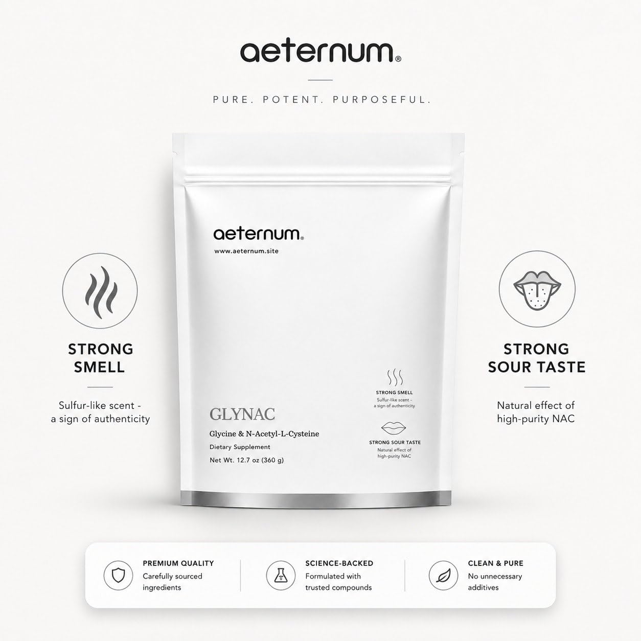 Aeternum GLYNAC Powder 4.23 Ounce