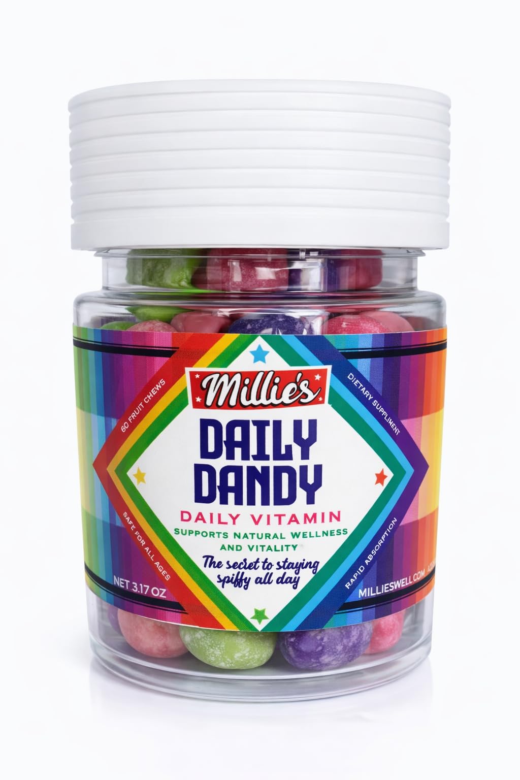 Millie's Daily Dandy All Ages Daily Multivitamin Chews 60 Count