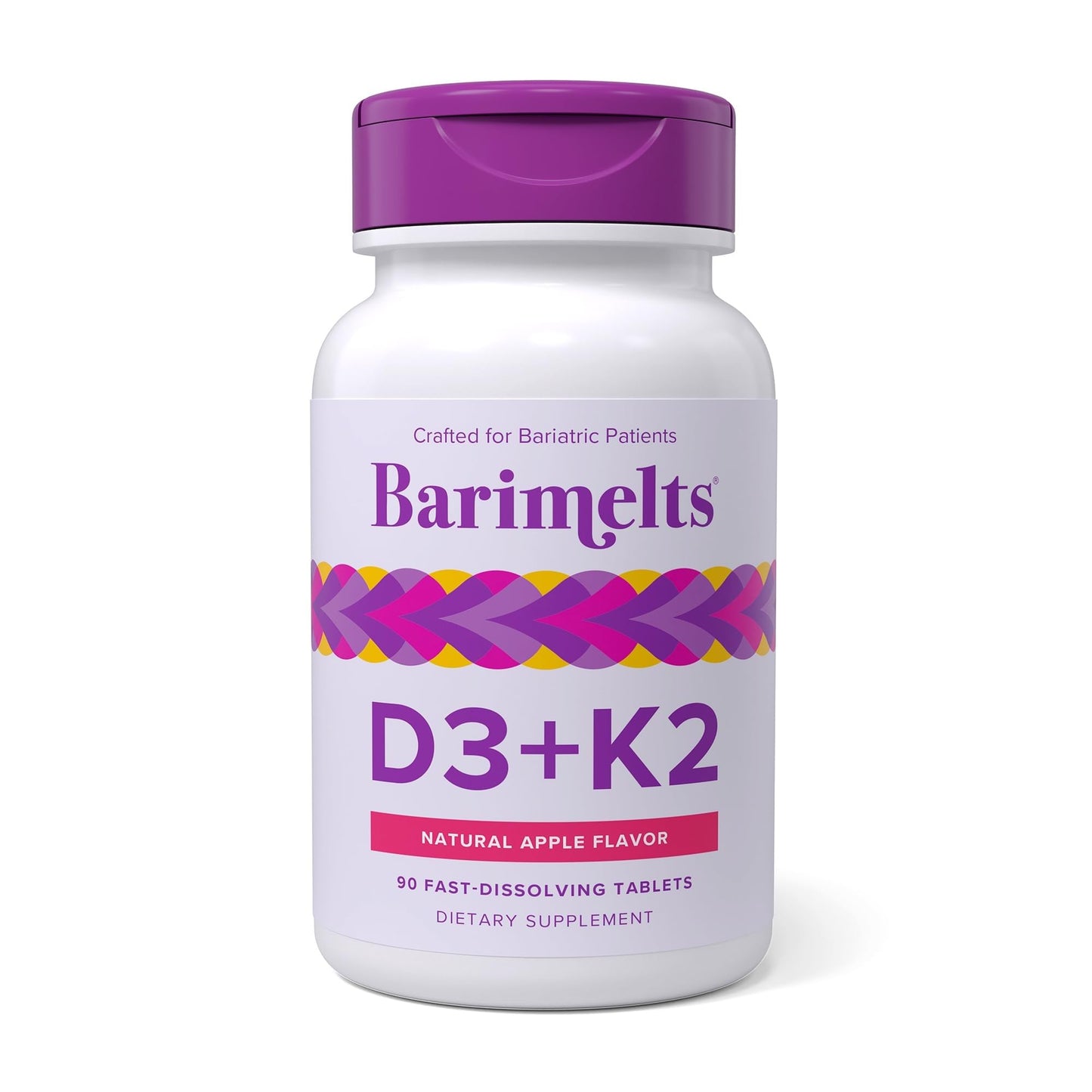 BariMelts Vitamin D3 K2 Fast-Dissolving Tablets, 90 Tablets