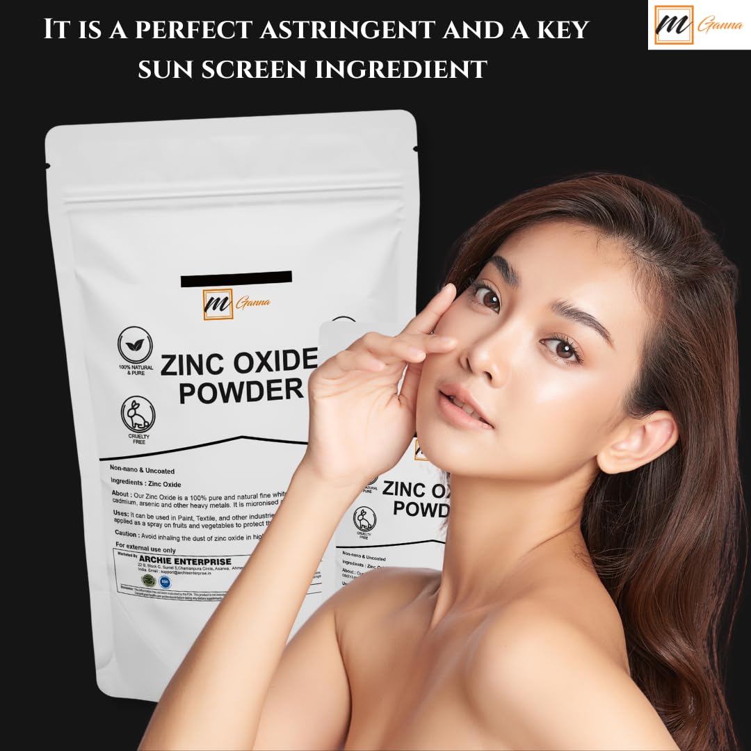 mGanna Zinc Oxide Powder 8.01 Ounce