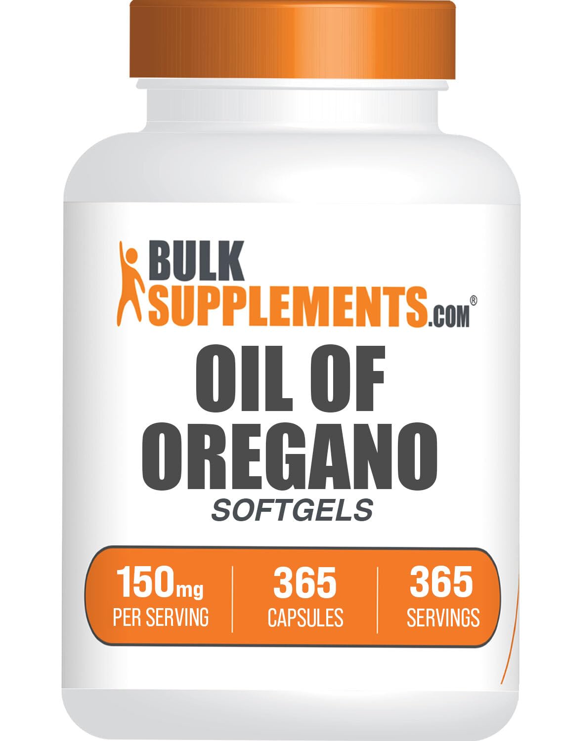 BulkSupplements Oil of Oregano Softgels 365 Count