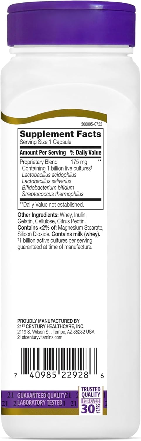 21st Century Acidophilus Probiotic Blend Capsules 450 Capsules