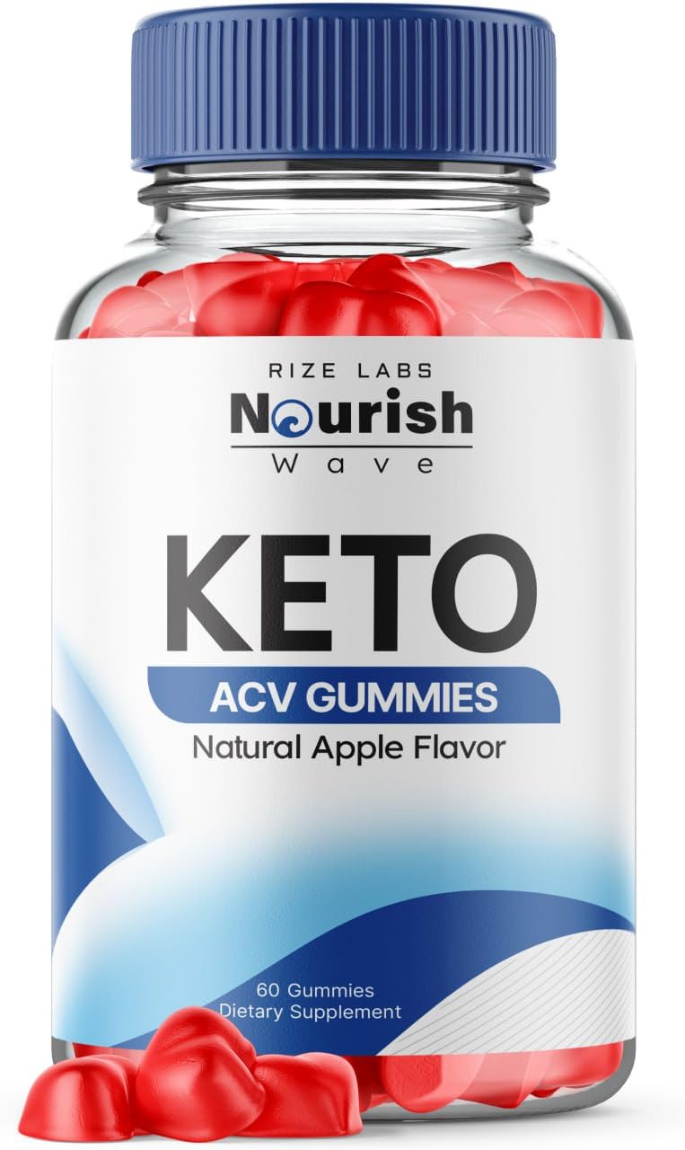 Rize Labs Nourish Wave Keto ACV Gummies, 60 Count