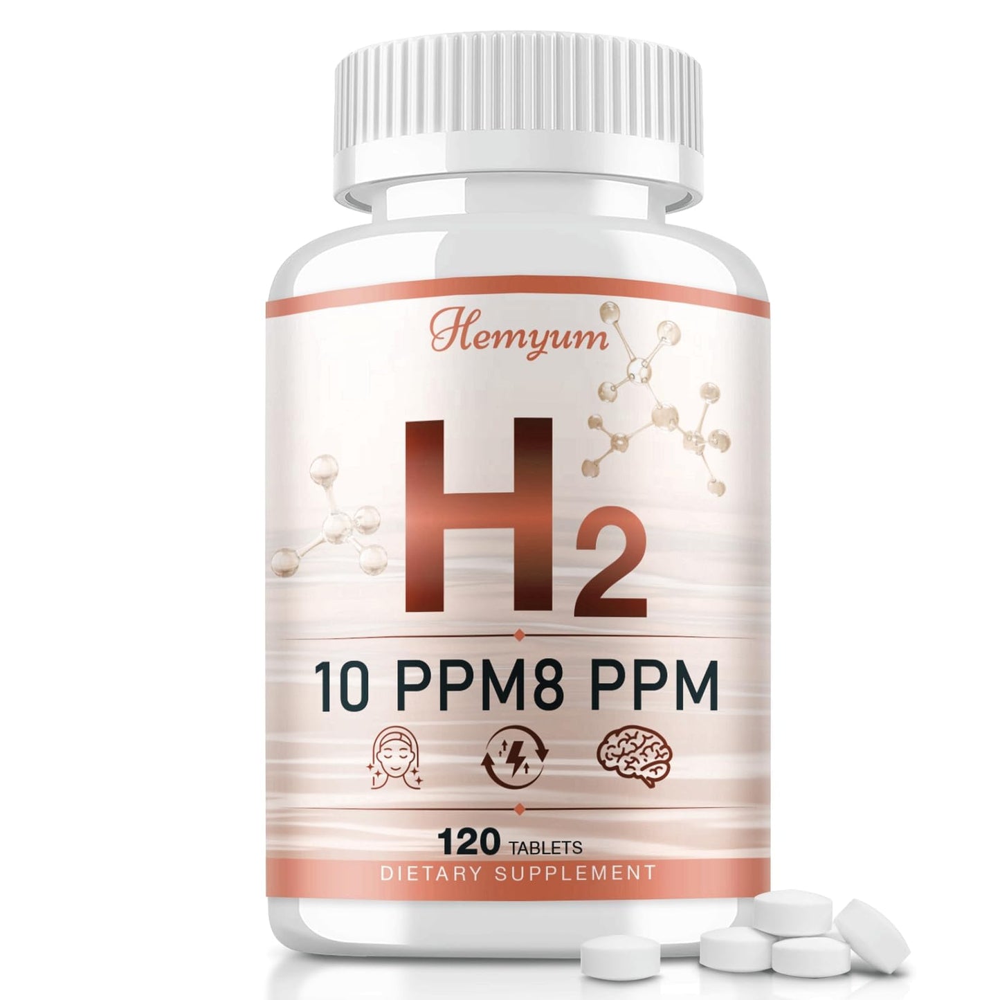 Hemyum Hydrogen Water Tablets, 120 Tablets
