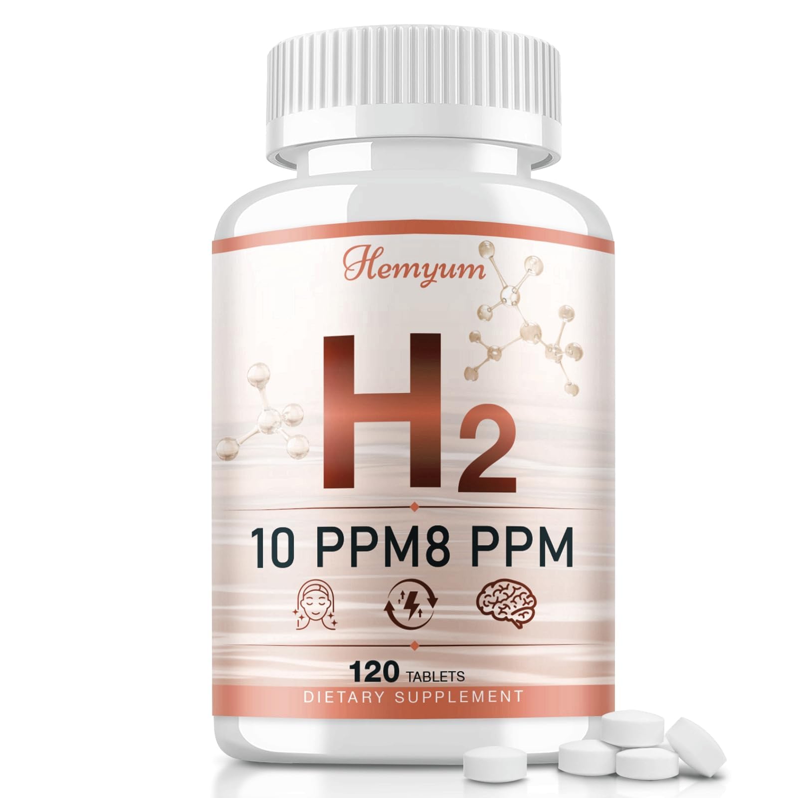Hemyum Hydrogen Water Tablets, 120 Tablets