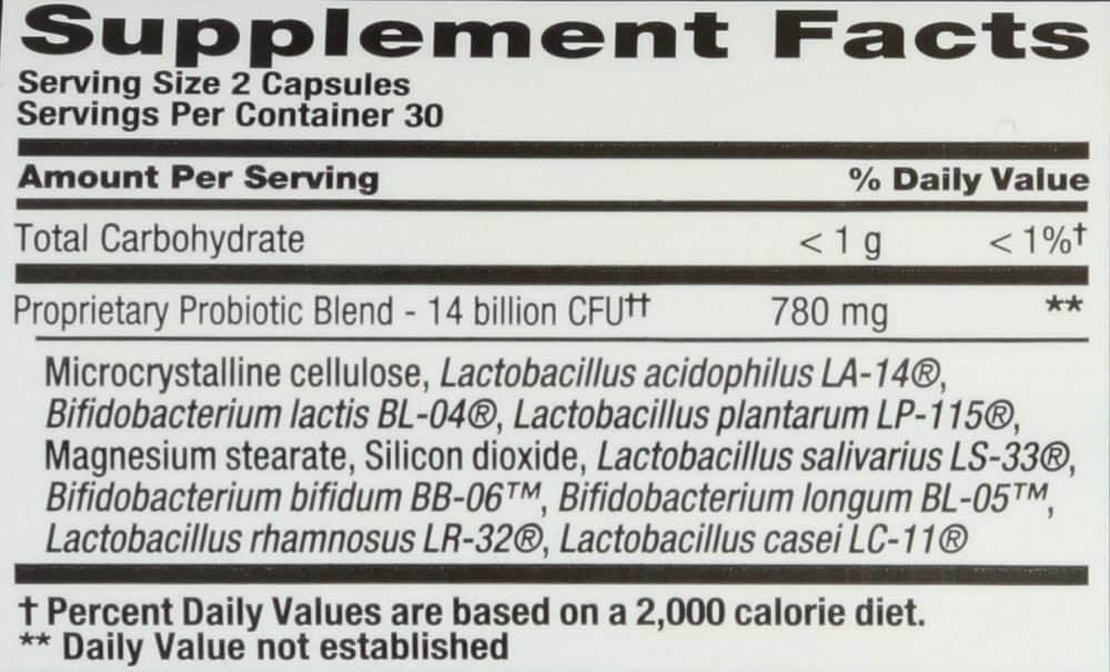 Nutrition Now PB 8 Pro-biotic Acidophilus Capsules, 60 Count