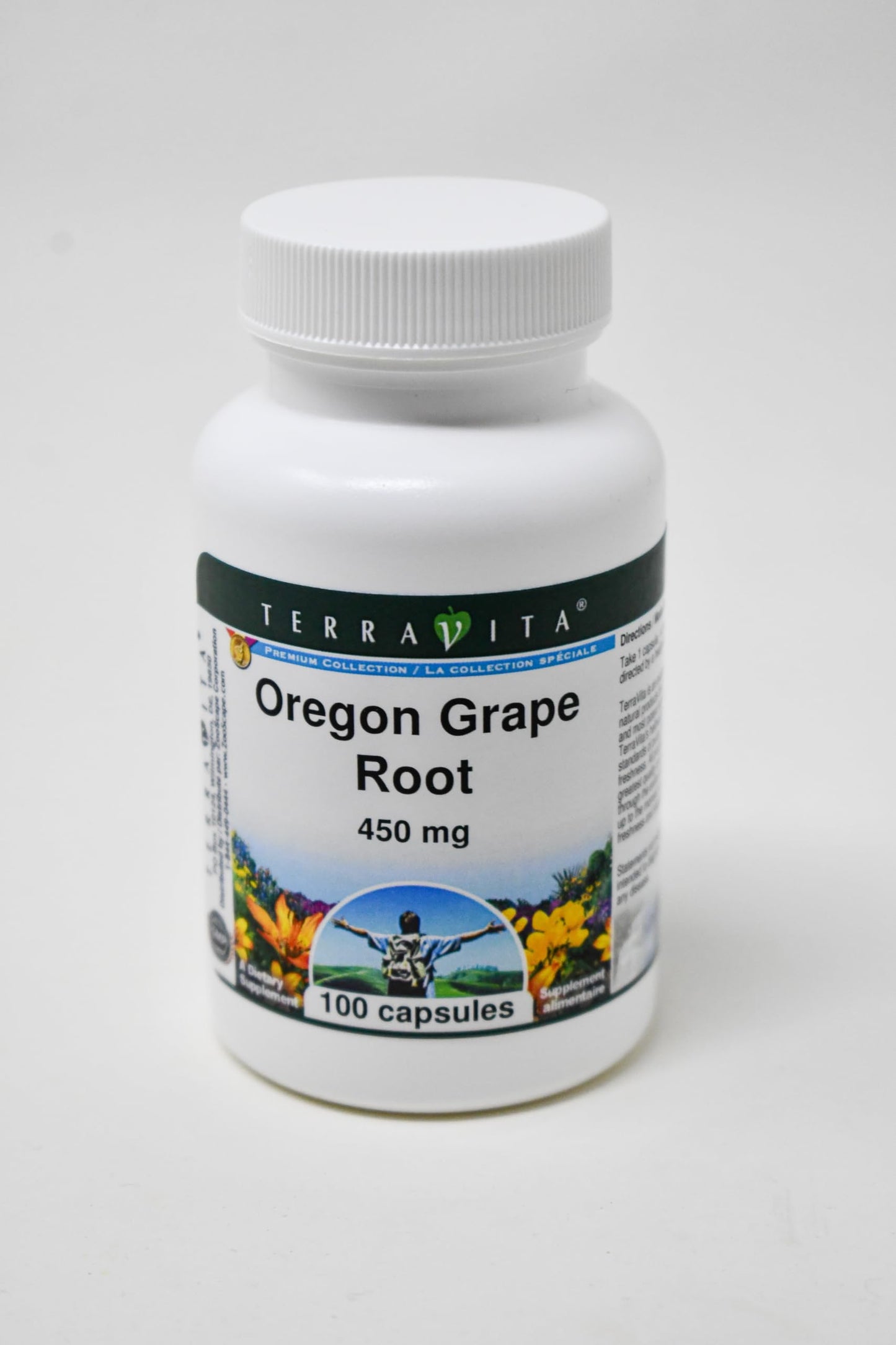 Terravita Oregon Grape Root 450 mg Capsule, 300 Capsules