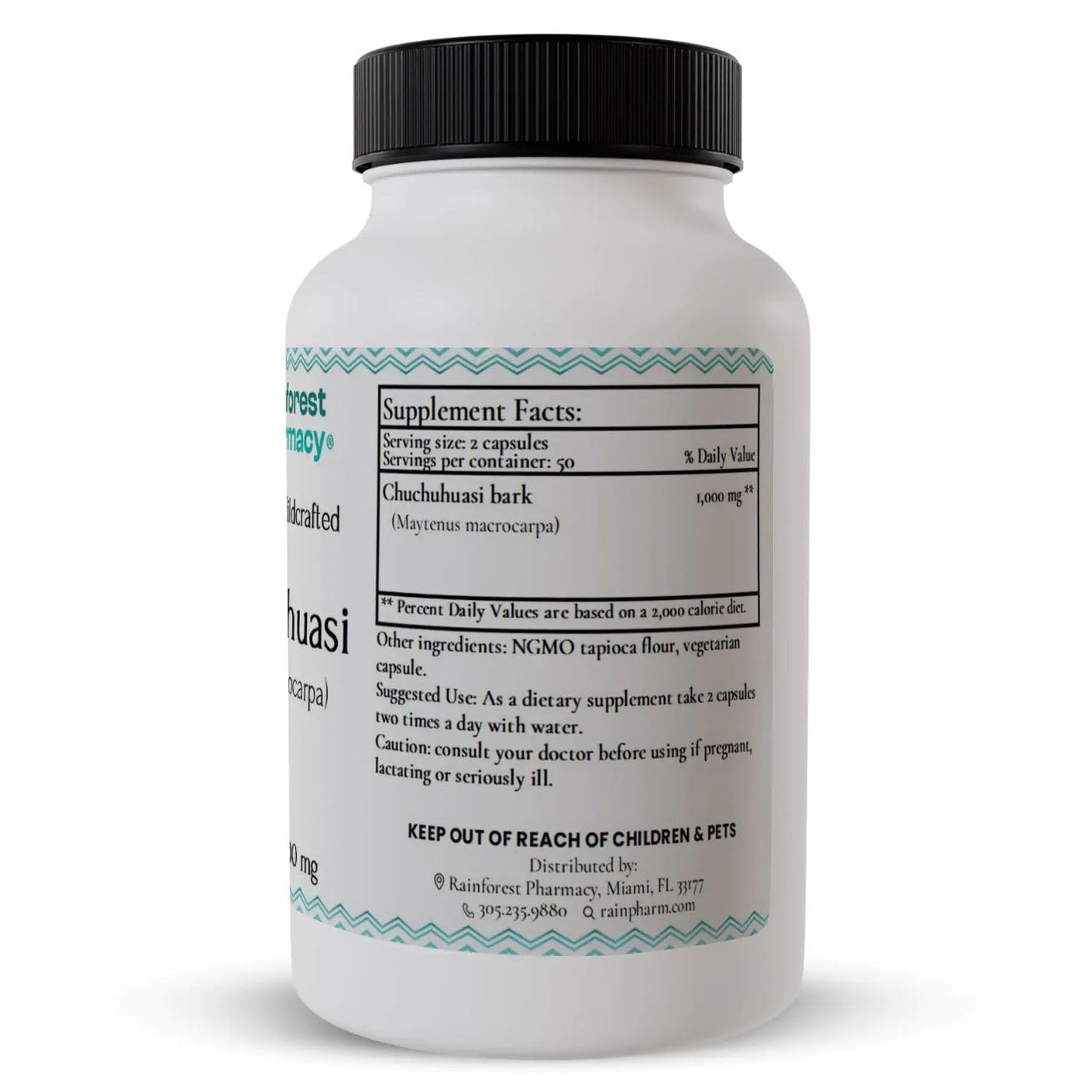 Rainforest Pharmacy Chuchuhuasi Herbal Supplement Capsules, 100 Count