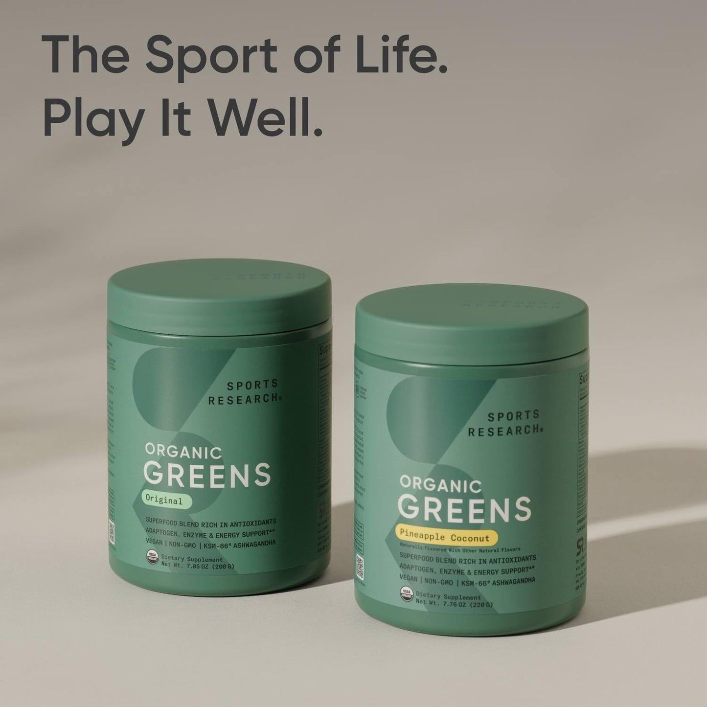 Sports Research Organic Greens Powder 7.76 Ounce