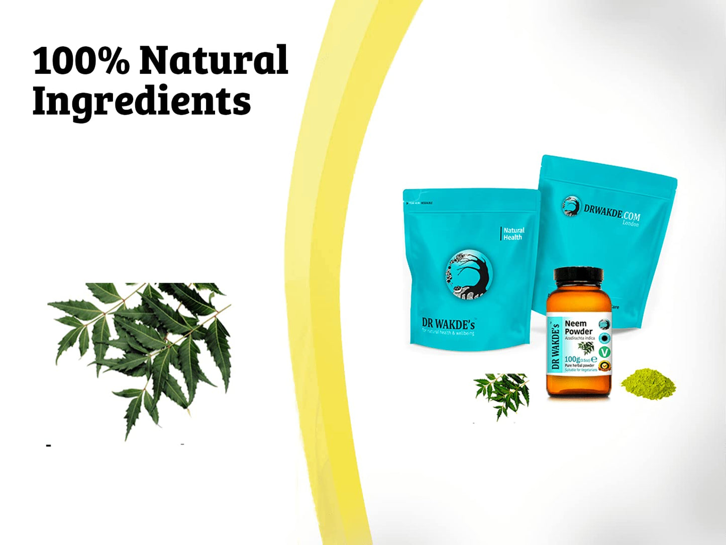 DR WAKDE's Neem Powder (Azadirachta Indica), 3.53 oz