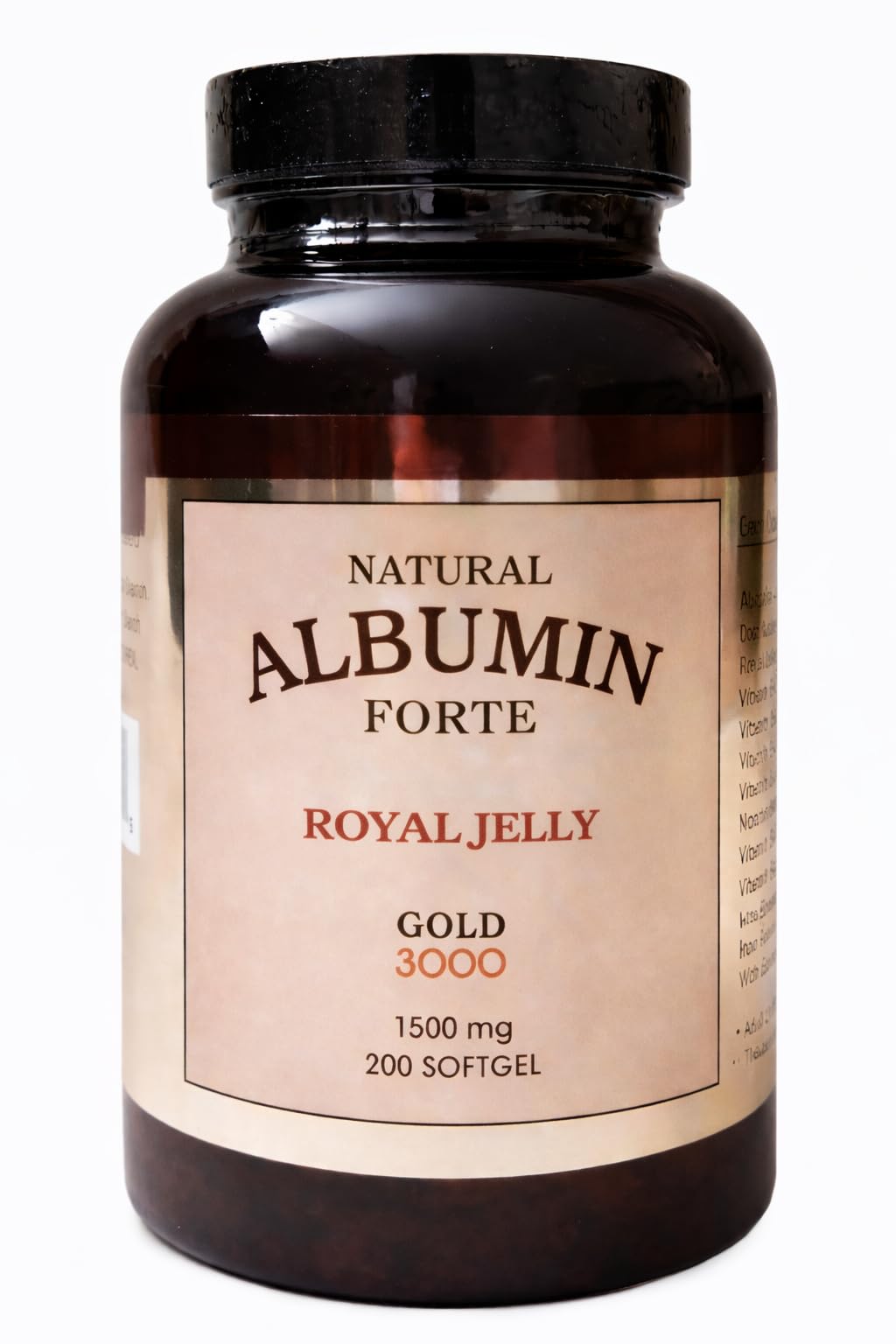 Nature-Bio Albumin Forte Royal Jelly Softgel, 200 Count