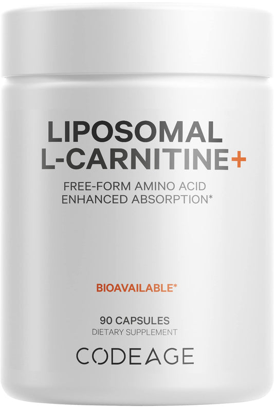 Codeage Liposomal L-Carnitine+ Supplement Capsules, 90 Capsules