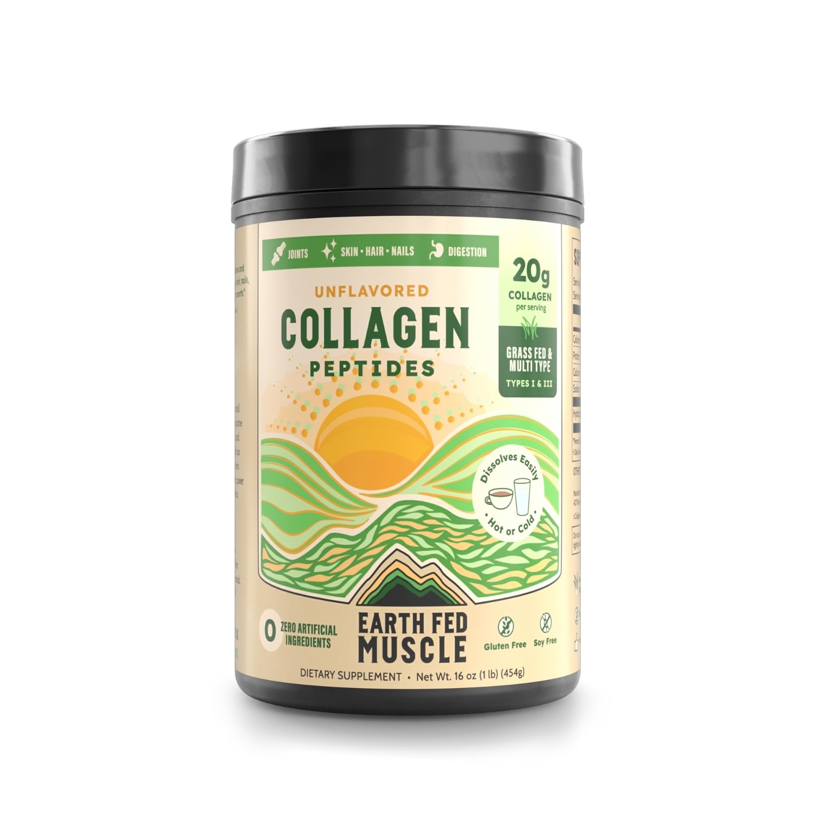 Earth Fed Muscle Collagen Peptides Powder 16