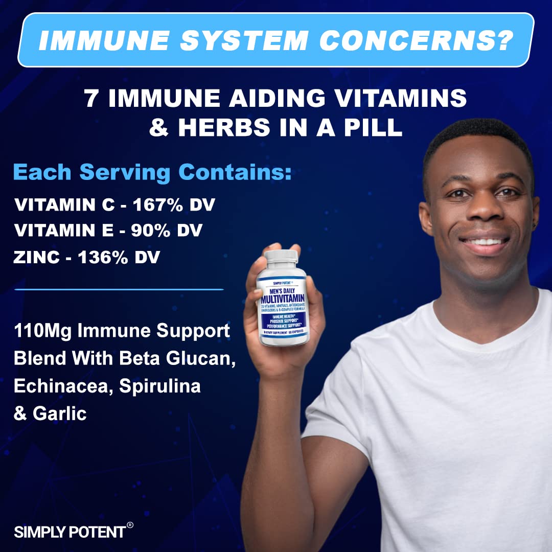 Simply Potent Daily Multivitamin for Men 60 Capsules
