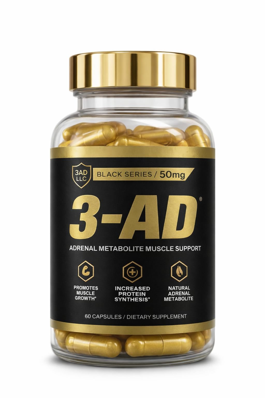 3AD LLC 3-AD Black Series Capsules 60 Capsules