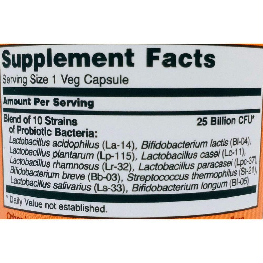 NOW Foods Probiotic-10 25 Billion 100 Capsules
